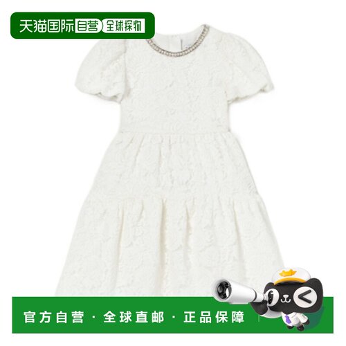 1h可退 香港直邮Self-Portrait 蕾丝珍珠边连衣裙 PF26727M