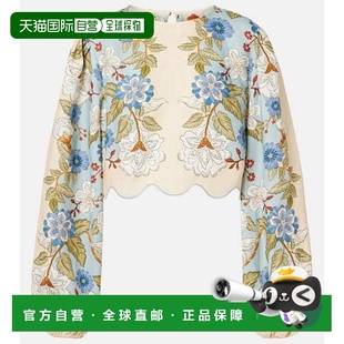 香港直邮FARM colorful花色 RIO 花朵亚麻衫 舒适时 女士 1h可退