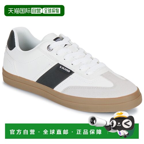 欧洲直邮S.Oliver  男鞋子 低帮板鞋 春夏 白色 5-13609-44-108