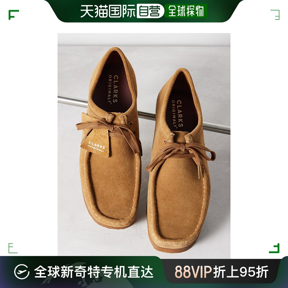 香港直邮Clarks 其乐 男士Wallabee 低帮绒面革沙漠靴