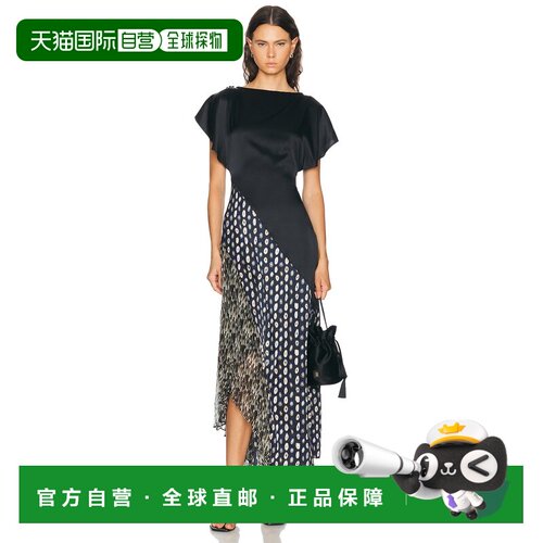 香港直邮Staud 女士 Fawn 真丝连衣裙 R26F2139NC