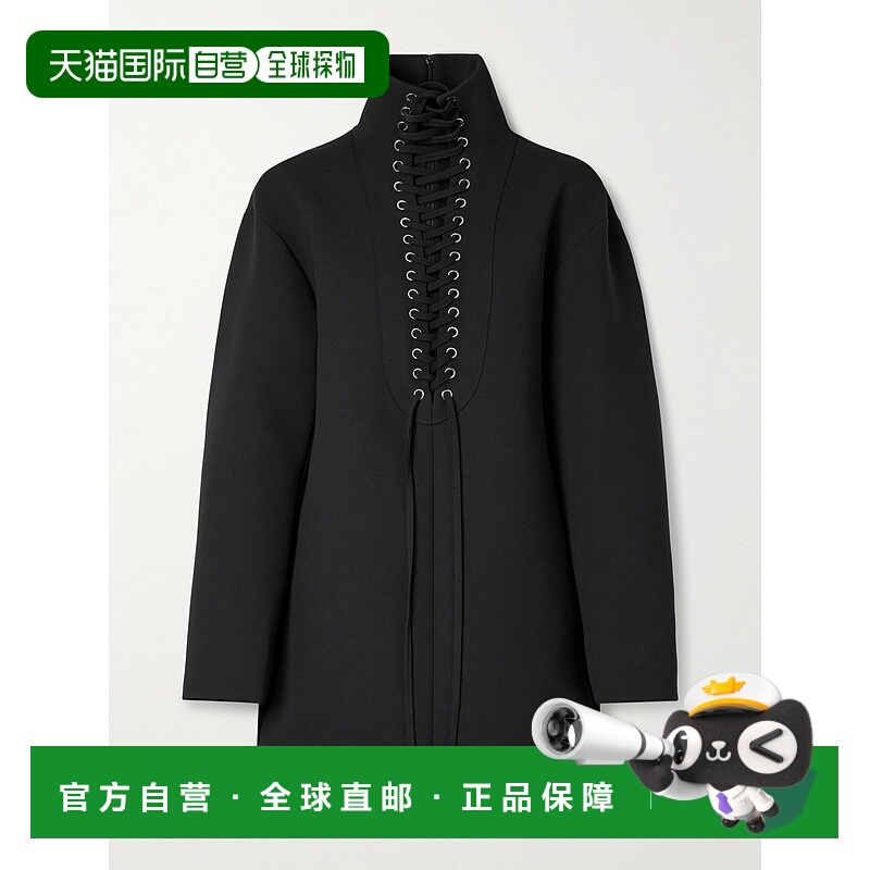 香港直邮KHAITE 女士 Lee 系带绉纱迷你连衣裙 55614114