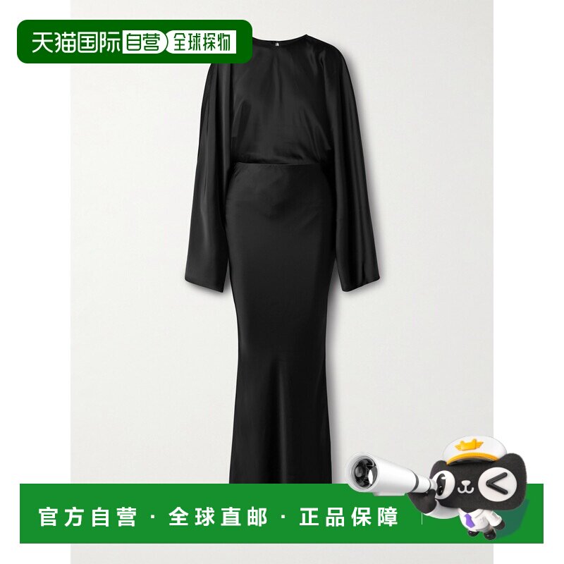 1h可退 NORMA KAMALI 诺玛 卡玛丽 女士 Obie 缎面睡裙 ST3253SAR
