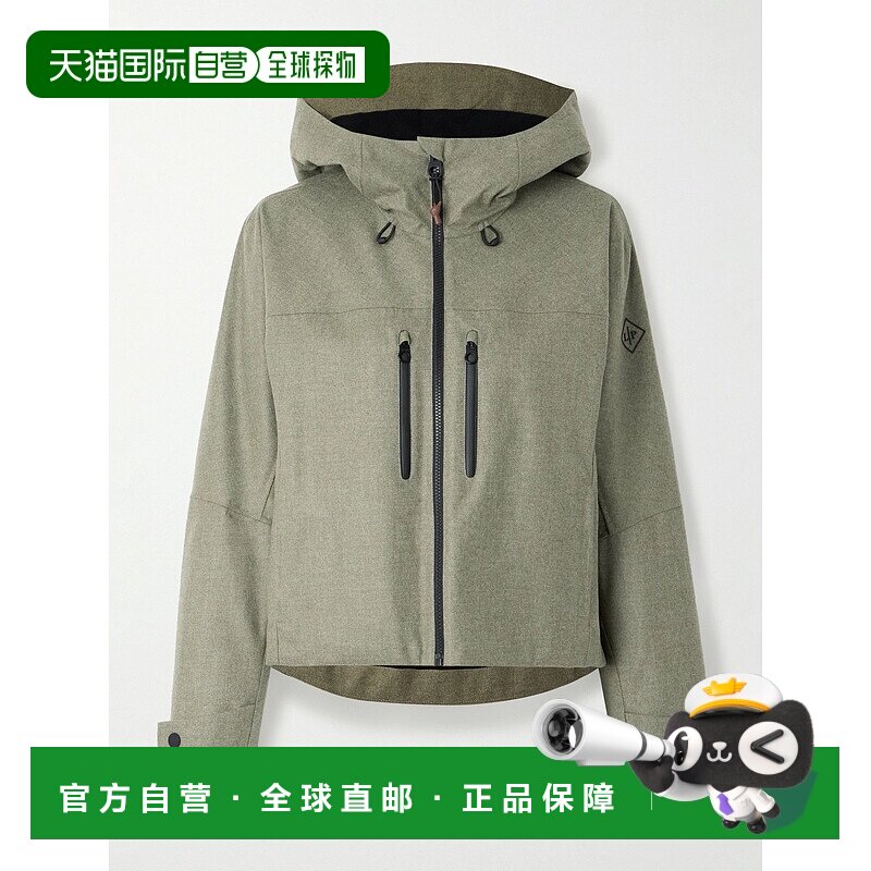 香港直邮Loro Piana 诺悠翩雅 女士 Abelboden 羊毛羊绒混纺连帽