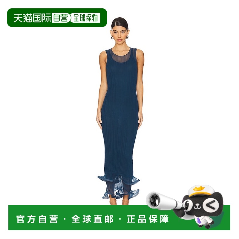 1h可退 香港直邮Simkhai 女士 Daniella 无袖中长连衣裙 6241028K