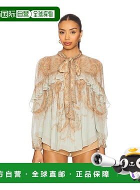 香港直邮ZIMMERMANN 女士 飘逸衫 5181TF252 舒适时尚上衣