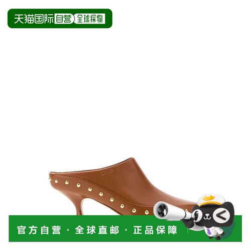 香港直邮Chloe 蔻依 女士 Junie 驼色皮质凉拖 CH26A20PUN27T