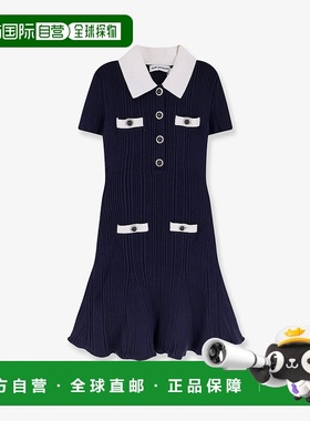 1h可退 香港直邮Self-Portrait 女士 罗纹迷你连衣裙 AW25014SNNA