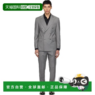 西服套装 香港直邮BOSS 灰色千鸟格西装 男士 50557272 波士