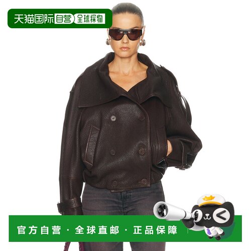 美国直邮Acne Studios 艾克妮 女士 Laris 皮革夹克 A70196