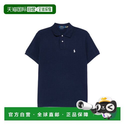 香港直邮ralph lauren 拉尔夫劳伦 男士 T-SHIRT 海军蓝棉质Polo