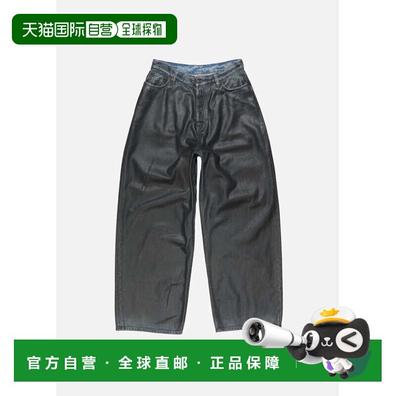 海外直邮Acne Studios 2023 U宽松低腰拉链直筒裤牛仔裤男女同款图片