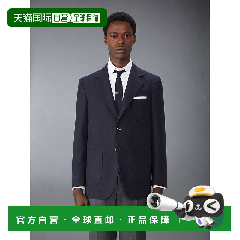香港直邮Thom Browne 翻领羊毛西装外套 MJU568AF0582