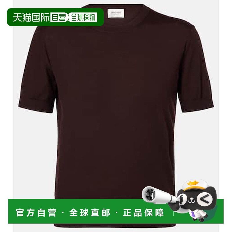 1h可退 香港直邮Saint Laurent 圣罗兰 女士 羊毛上衣 brown棕色