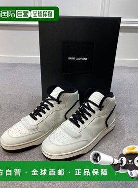 1h可退 香港直邮Saint Laurent 圣罗兰 女士 徽标高帮运动鞋 7136