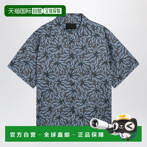 1h可退 香港直邮PRADA 男士衬衫 UCS414UMO19GYF090K SS2026 灰色