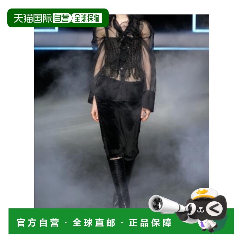 香港直邮Dior 棉质天鹅绒百慕大短裤 551P31B3312