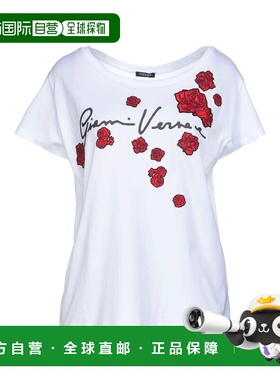 香港直邮versace 范思哲 女士 T恤 white白色 舒适时尚