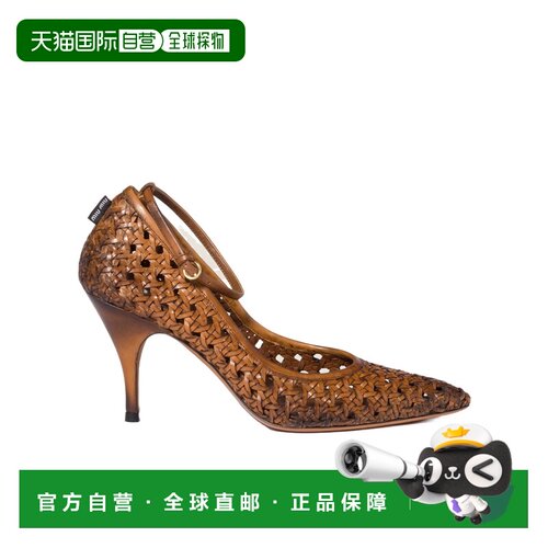 1h可退 香港直邮MIU MIU 女士高跟鞋 5I654E3ZN7FA085F0046 CO 棕