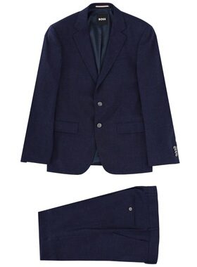1h可退 香港直邮BOSS 波士 男士 ABITO DUE PEZZI CON MICROMOTIV