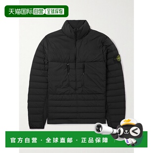 香港直邮Stone Island 石头岛 男士 Logo-Appliqued Shell 绗缝半