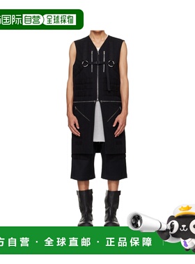香港直邮RICK OWENS 男士马甲 RL01F2901CSL09 SS2026 黑色