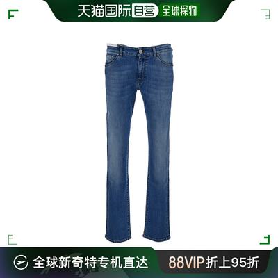 香港直邮PT 男士 'Swing' 浅蓝中号束腰棉混纺牛仔裤 C5DJ05Z10BA