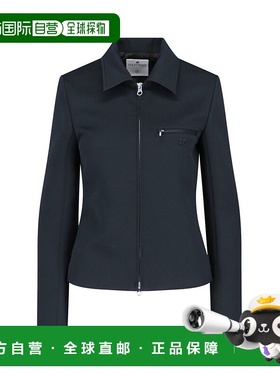 香港直邮Courreges 女士 拉链斜纹夹克 324CBL202PL0007