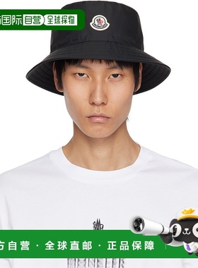 1h可退 香港直邮Moncler 盟可睐 男士 黑色疏水渔夫帽 K10913B000