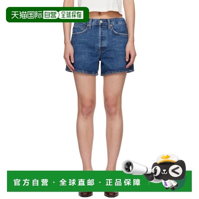 1h可退 香港直邮AGOLDE 女士 蓝色 Parker Long 牛仔短裤 A912713