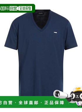 香港直邮Dsquared2 二次方 男士 T恤 blue蓝色 舒适时尚