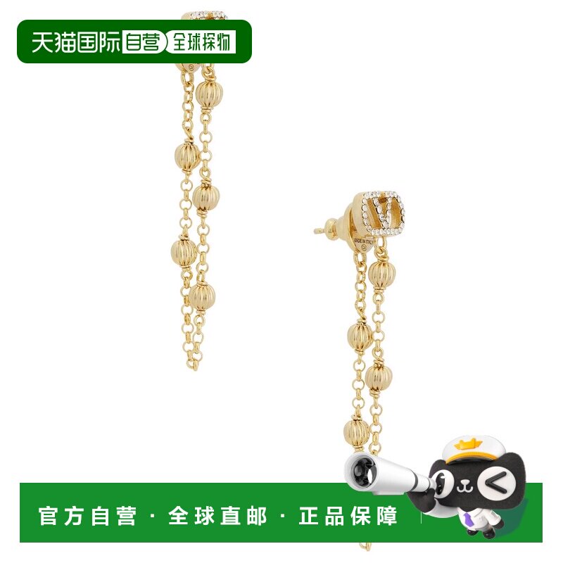 1h可退 香港直邮valentino 华伦天奴 女士 VLogo 标志耳环 8W2J0Y