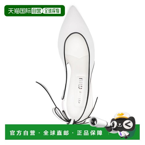 1h可退 香港直邮MIU MIU 女士高跟鞋 5I430E038F0964 SS2025 白色