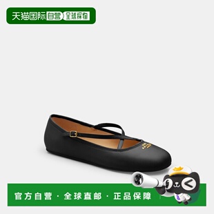 自营欧洲直邮Coach蔻驰 女士黑色Phoebe 平底芭蕾鞋女鞋芭蕾舞鞋