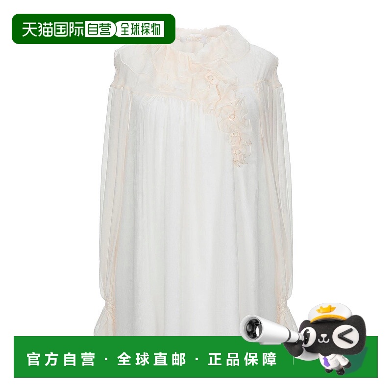1h可退 香港直邮Chloe 蔻依 女士 真丝上衣 pink粉色 舒适时尚