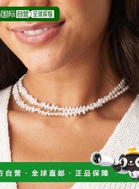 1h可退 香港直邮ASOS 女士 chippings 设计多排人造珍珠项链