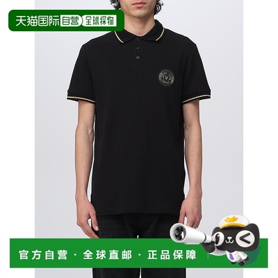 欧洲直邮VERSACE范思哲经典LOGO徽标刺绣短袖Polo衫男款