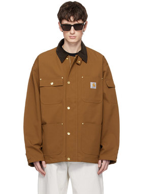1h可退 香港直邮CARHARTT WIP 男士 黄褐色 Clapton 夹克 I036944