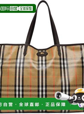 香港直邮Burberry 巴宝莉 女士 驼色大号 Highlands 托特包 81121
