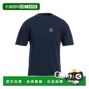 香港直邮Palm Angels 棕榈天使 男士 T恤 blue蓝色 舒适时尚