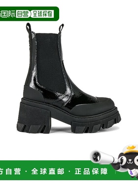 1h可退 香港直邮GANNI 甘尼 女士 Mid 短靴 S2705 black黑色 舒适