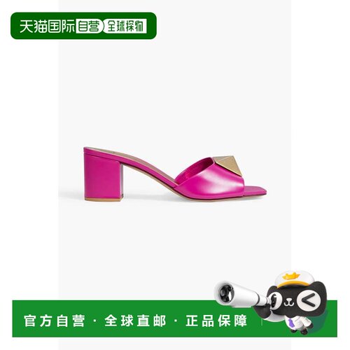 香港直邮valentino 华伦天奴 女士 One 铆钉皮质凉拖 W2S0EL3CYIM