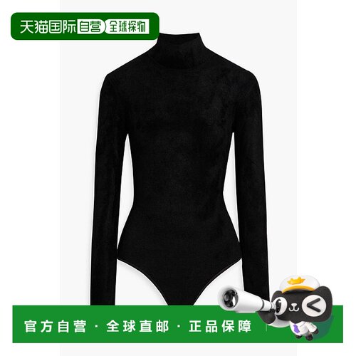 1h可退 香港直邮Alaia 女士 thong 绳绒织高领连体衣 AA9B02143M4