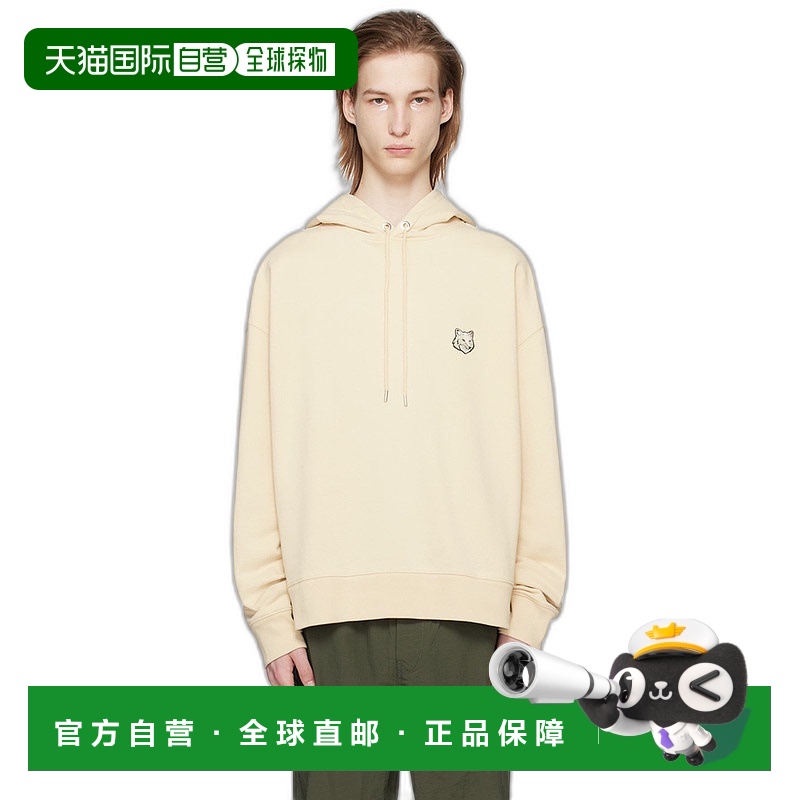 香港直邮MAISON KITSUNE 男士 连帽卫衣 LM00705KM0001刺绣帽衫