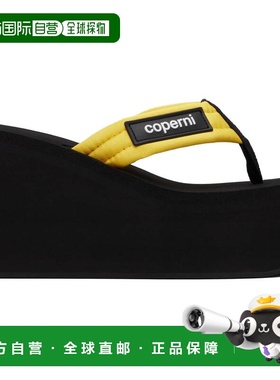 香港直邮Coperni 女士 黑色 & 黄色 Wedge 凉鞋 COPSH09F3070