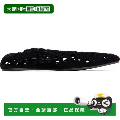 1h可退 香港直邮alaia 女士 ALAÏA 黑色 Neo Vienne Slipper 乐