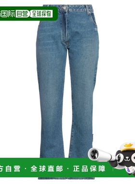 香港直邮off-white 女士 牛仔长裤 blue蓝色 舒适时尚