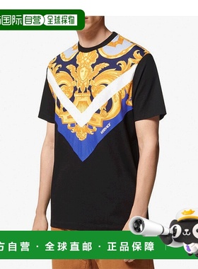 香港直邮Versace 徽标短袖T恤 10084831A06065范思哲男装