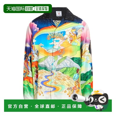 香港直邮Casablanca 男士 花纹衬衫 green绿色 舒适时尚