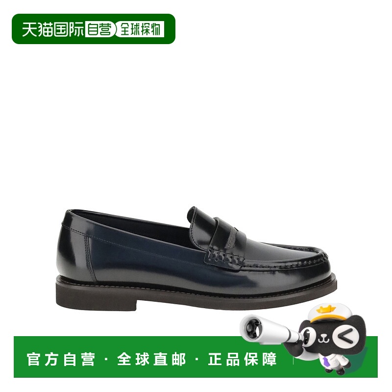 香港直邮Brunello Cucinelli 圆头乐福鞋 MZVNG3011P一脚蹬